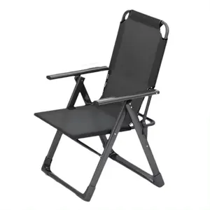 Легкий пляжный стул складной подлокотник кемпинг стул шезлонг для улицы