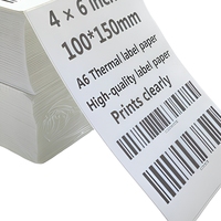 Étiquettes thermiques adhésives 4x6 de qualité commerciale pour supermarché, exposition, forme irrégulière, pliage en éventail, emballage d'expédition, 500 unités, Chine