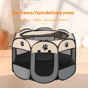 Recinzione per cani pieghevole antigraffio per animali domestici ottagonale per interni ed esterni con chiusura a cerniera per uso in sala parto - Product Image 1