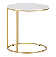 Ensemble de meubles de salon moderne avec une nouvelle table basse ovale en métal et un plateau en marbre, en fer, décoration intérieure, meubles de salle à manger