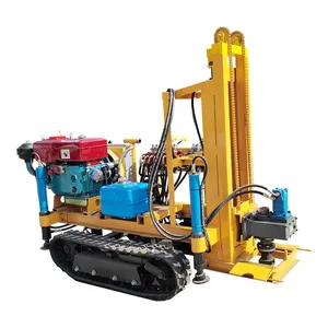 High Quality Geotechnical Crawler Mounted Small Mini Rock Deep Rotary 100m Water Well Borehole Drilling Rig Price