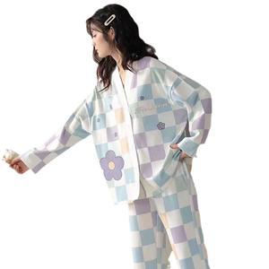 <span class=keywords><strong>Pigiama</strong></span> <span class=keywords><strong>Premaman</strong></span> per Allattamento Autunno/Primavera Taglie Forti 2XL con Vita Elastica ODM in Poliestere - Product Image 6