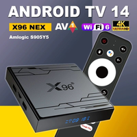 Caja de TV Inteligente Android con Wifi 5G y Logotipo Personalizado, Amlogic S905l2 4k Android 13, Decodificador OTT STB para Uso Global