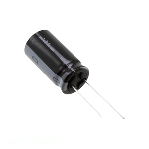 ตัวแทนจำหน่ายอย่างเป็นทางการ ตัวเก็บประจุแบบ CAP ALUM 3300UF 20% 35V RADIAL Through Hole UVY1V332MHD 3300 uF - Product Image 1