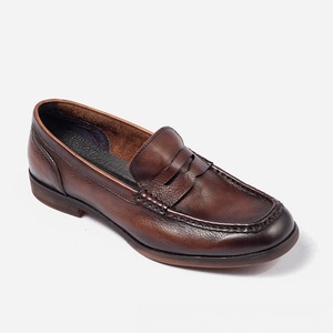 2026 Anti-slip Cowhide Round-Toe Thick-<b>Soled</b> High-Heeled Men's Casual Shoes Men's Business Style Formal Shoes - Product Image 5