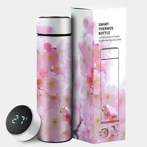 500ml Wholesale Factory Suppliers Food Grade Metal Stainless Steel Smart Reminder Water Bottle