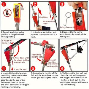 <span class=keywords><strong>ที่</strong></span><span class=keywords><strong>วาง</strong></span>คันเบ็ดตกปลาอัตโนมัติ สแตนเลส พับได้ ตั้งพื้น รองรับคันเบ็ด สำหรับอุปกรณ์ตกปลา - Product Image 4