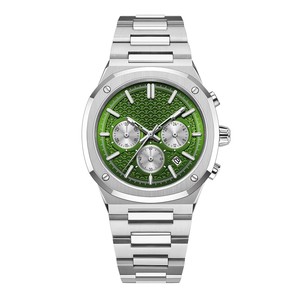 นาฬิกาข้อมือควอตซ์ทรงสี่เหลี่ยมผืนผ้า สแตนเลสสตีล แบรนด์คลาสสิกแฟชั่นใหม่ โลโก้สั่งทำ OEM หรูหราสำหรับผู้ชาย - Product Image 5