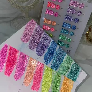 Nouvelle Collection <span class=keywords><strong>Printemps</strong></span> <span class=keywords><strong>2023</strong></span> : Vernis à Ongles Gel UV Rose Effet Disco Flash Verre Brisé - Product Image 1