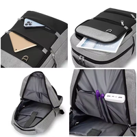Super septembre avec sac d'ordinateur multifonctionnel de charge USB pour le voyage sac à dos pour ordinateur portable de conception innovante extensible pour les hommes