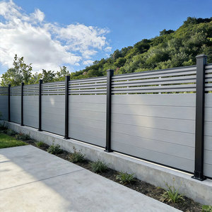 Tablas de Cercado Duraderas de WPC, Paneles de Privacidad de Madera y Plástico Compuesto con Poste de Aluminio para Cercas de Granjas, Deportes y Jardines - Product Image 2