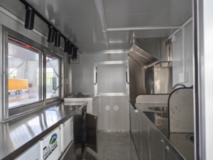<span class=keywords><strong>Remolque</strong></span> de Comida Ultraligero de 4m con Eje Tándem Doble y Estructura de Aluminio, Carrito Móvil Compacto <span class=keywords><strong>para</strong></span> Zonas Peatonales del Centro de la Ciudad - Product Image 6