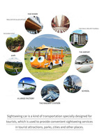 Belle tête de train de locomotive dotto bus de passagers de tourisme électrique meilleur prix de voiture à vendre