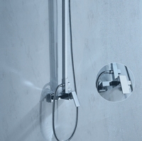 Ensemble de douche en laiton de bonne qualité et de luxe, prix de gros, colonne de douche noir mat