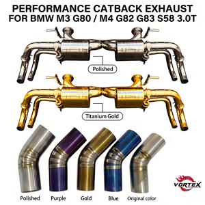 ระบบท่อไอเสียแบบ Catback Vortex Valvetronic สำหรับ Audi R8 5.2L V10 สีทองเคลือบด้วยไฟฟ้า สแตนเลส ชุดแต่งสำหรับรถแข่ง - Product Image 1