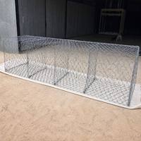 Panier Gabion 3x1x1m Galvanisé à Chaud, Fil 60x80mm, 2.0/2.2/2.4/2.5/2.7mm, Protection des Ruptures de Sols, Aménagements de Récupération des Eaux, Découpe