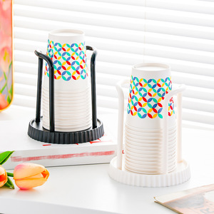 Disposable Cup Holder Clip On Type For <b>Paper</b> Cups <b>Kitchen</b> Coffee Shop Use PP Material Simple Style - Product Image 2