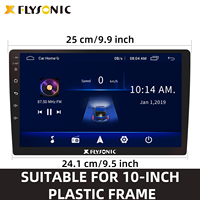 Flysonic-reproductor Multimedia MP3/MP4 Universal para coche, 10,1 pulgadas, Android, IPS 2.5D con pantalla táctil, amplificador TDA 7388IC, vídeo para coche