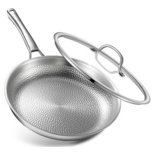 Sartén <span class=keywords><strong>de</strong></span> <span class=keywords><strong>Titanio</strong></span> <span class=keywords><strong>100</strong></span>% Puro con Textura Martillada, Compatible con Inducción, Fabricante <span class=keywords><strong>de</strong></span> Utensilios <span class=keywords><strong>de</strong></span> Cocina <span class=keywords><strong>de</strong></span> <span class=keywords><strong>Titanio</strong></span> <span class=keywords><strong>de</strong></span> Alta Calidad - Product Image 1