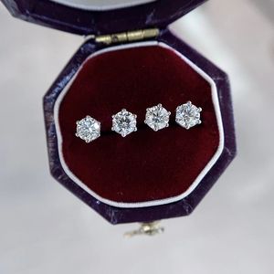 Pendientes de Oro de 18K Xinfly, Diseño Clásico de Seis Garras, 0.31CT H-VVS, Gran Venta de Verano, Diseño Elegante Occidental para Novia, Compromiso, Boda - Product Image 5