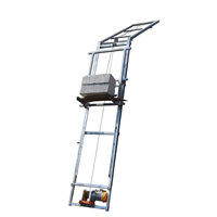 Ascenseur électrique portable capacité de 300 kg pour usage domestique petits bâtiments Construction en acier mobile nouvel état câble métallique 220v
