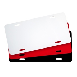 Placas de Matrícula de Aluminio en Blanco de Fábrica, 15x30cm, Aptas para Impresión por Sublimación en Placas Delanteras y Traseras de Vehículos - Product Image 1