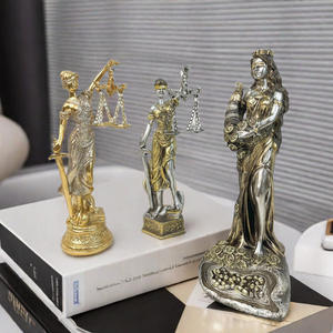 Vintage Home Decorations Epoxy Resin Artistic Stereoscopic Justice Fair Muse Desk Ornament European Creative Living Room Wine - Product Image 4