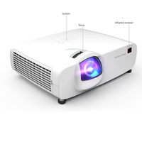 Projecteur laser court de bureau Cloud LW700ST 4500 ANSI Lumens 1080P avec haut-parleurs intégrés pour grandes salles, conférences, centres commerciaux et entreprises