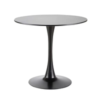 Table Ronde Personnalisée en MDF, Design Tulipe Nordique Moderne, Vente Chaude, Vente en Gros Usine