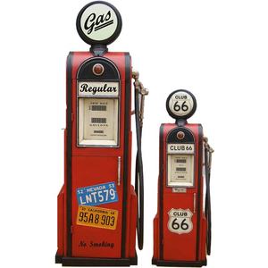 ตู้เก็บของโลหะสไตล์ปั๊มน้ำมันโบราณ ขนาด 1.2/1.5/1.8 เมตร สีแดง ตกแต่งแนวเรโทร รูท <span class=keywords><strong>66</strong></span> สำหรับตกแต่งเฟอร์นิเจอร์วินเทจ - Product Image 1