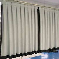 Guangzhou Supplier Offers Wholesale 100% Polyester Church Curtains & Backdrop Decoration Blackout with Grommets for Hotels