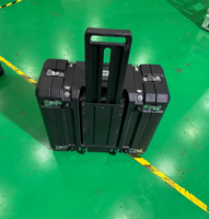 Boîtier de montage en rack 3U en plastique LLDPE, étanche IP65, antichoc, avec double roues pivotantes en aluminium, personnalisable OEM/ODM pour le stockage