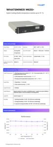High Hashrate Whatsminer M63S + 390T 450T 17J/T 380V SHA256 BTC ASIC Miner Silent Hydro Cooling Crypto Mining para granjas - Product Image 2