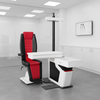 Medical Optometry Equipment Motorized Eye Test Workstation Ophthalmic Unit Electrical Refraction Comebined Table and Chair Set