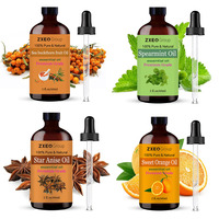 Huiles Essentielles en Gros 100% Pures et Naturelles : Argousier, Anis Étoilé, Menthe Verte, Orange pour la Fabrication de Savons en Gros
