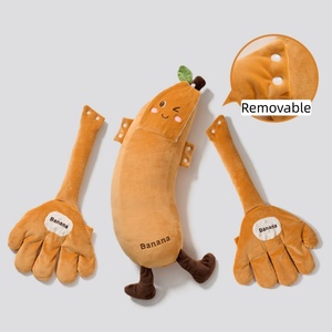 Almohada de Peluche Personalizada de Fábrica de 55 cm <span class=keywords><strong>para</strong></span> Ayudar a <span class=keywords><strong>Dormir</strong></span> al Bebé, con Diseño de Plátano de Dibujos Animados, Control Remoto, Palmaditas Relajantes - Product Image 4