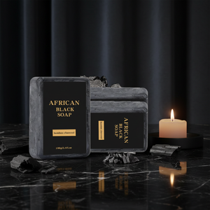 Jabón negro africano hecho a mano, barra de jabón <span class=keywords><strong>facial</strong></span> blanqueadora antiacné, etiqueta privada OEM para uso en baño e inodoro, venta al por mayor - Product Image 4