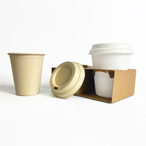 Vasos de Pulpa de Caña de Azúcar Biodegradables y Sostenibles de 12 oz, Envases para Jugo y Café, Vasos Desechables de Caña de Azúcar de 8, 12 y 16 oz - Product Image 2