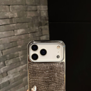 <span class=keywords><strong>Coque</strong></span> de téléphone tendance effet crocodile brillant et plaqué pour <span class=keywords><strong>iPhone</strong></span> Air 17 16 15 14 13 12 <span class=keywords><strong>11</strong></span> Pro Max – <span class=keywords><strong>Coque</strong></span> rigide électroplaquée - Product Image 4