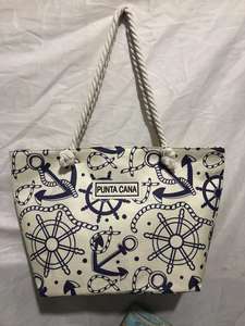 Sac de plage à imprimé logo personnalisé Souvenirs de voyage Sac fourre-tout imprimé <span class=keywords><strong>plante</strong></span> tropicale bord de mer été Grand sac de plage - Product Image 6