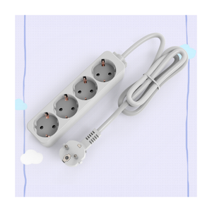 Regleta de Enchufes Eléctrica Europea con 4 Tomas de Corriente, Cable de Alimentación de 1.5/3/5 Metros y Enchufe - Product Image 4