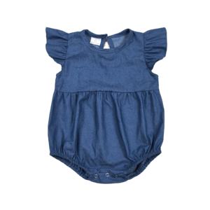 ชุดรอมเปอร์เดนิมเด็กผู้หญิง RTS Boutique แบบสบายๆ สำหรับเด็กแรกเกิด ฤดูร้อน ขายส่ง ชุดเด็กผู้หญิงวัยเตาะแตะ ผ้าคอตตอนผสมสแปนเด็กซ์ 95% ผ้าเนื้อนุ่ม - Product Image 1
