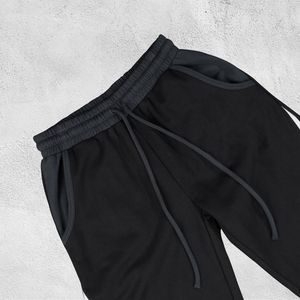 Pantalons de survêtement larges en coton lourd, nouvelle mode, pour hommes, imprimés personnalisés, délavés, avec bande latérale - Product Image 5
