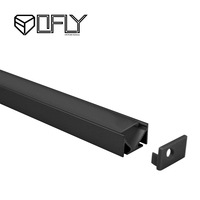 Le profil en aluminium LED de canal en aluminium à angle droit de 45 degrés pour la surface a monté la LED allumant 19*11mm