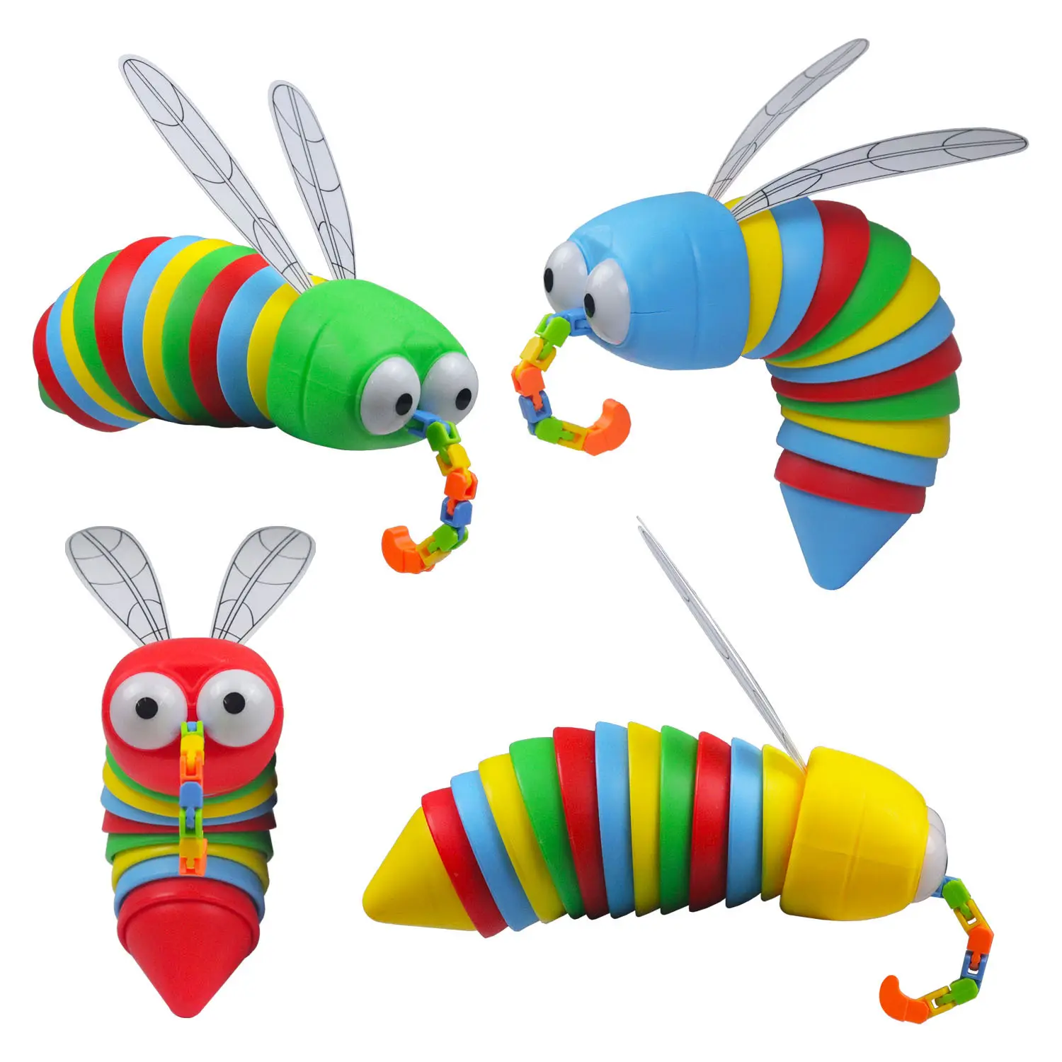 Mosquito Fidget-Spielzeug für Kinder Tiere Fidget Sinnesschnecken Skorpionen-Spinnenspielzeug für Party Gefälligkeiten Stoffwaren Geschenke Schatzkiste