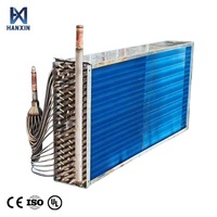 Bobine de refroidissement de remplacement personnalisée en tube de cuivre avec ailettes en aluminium hydrophiles pour équipement de système CVC à eau réfrigérée AHU