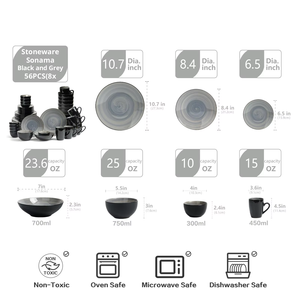 Coffee Mug Round Kitchen Ceramic Steak Dessert Salad Plate Exquisite Unique Design Dinnerware Set Festivals - Product Image 5