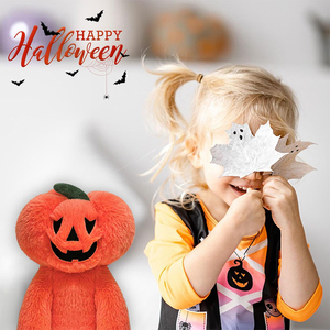 V378 Nuovo Creativo Adorabile Peluche a Forma di Zucca Arancione Spaventosa, Morbido Giocattolo Imbottito, Regalo Magico per Bambini e Bambine - Product Image 3