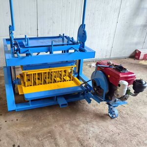 Thuận tiện DIESEL di động bê tông Máy làm gạch lồng vào nhau gạch máy móc rỗng Khối Máy làm để bán - Product Image 4