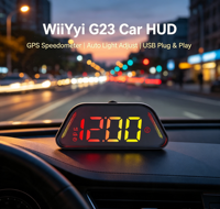 Compteur de vitesse GPS pour voiture WiiYii G23 avec ajustement automatique de la lumière, USB Plug & Play, jauge intelligente - Accessoire de véhicule portable